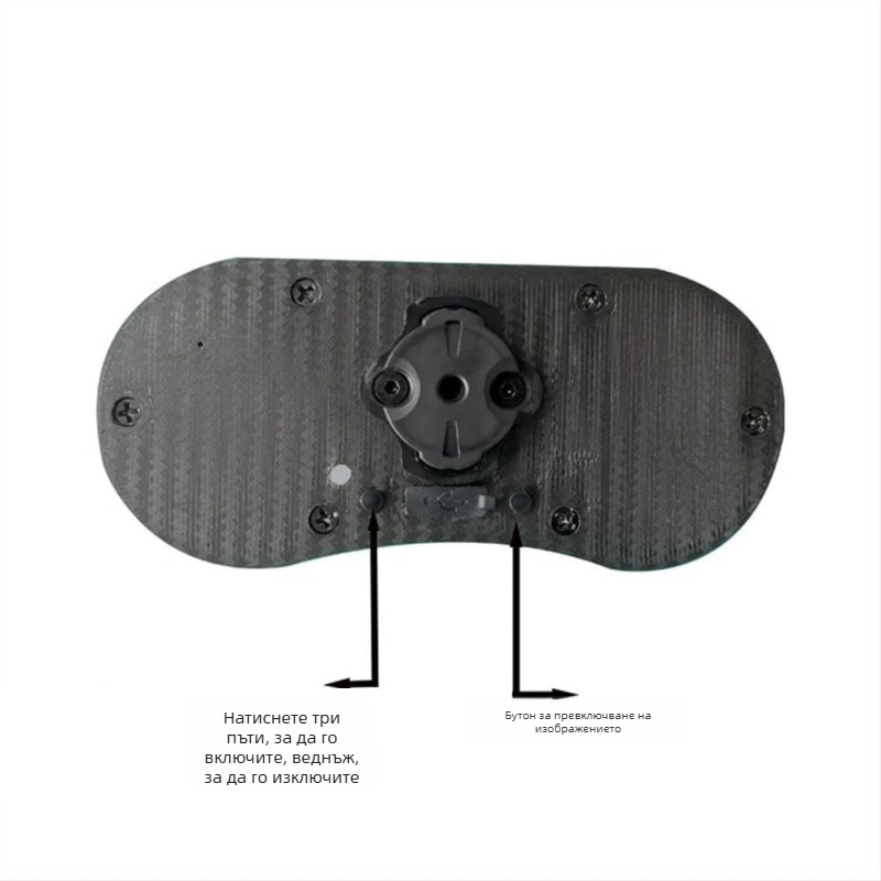 Велосипедна задна светлина Devil Eye – презареждаема, без проводници, двойни LED, ABS корпус, 5V 2W