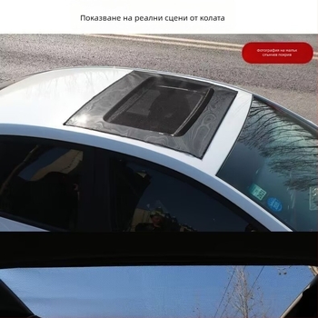 Автомобилен мрежест екран против комари за прозорец и люк – магнитно закрепване, полупрозрачен, материал: мрежеста тъкан + мек магнит, универсален модел