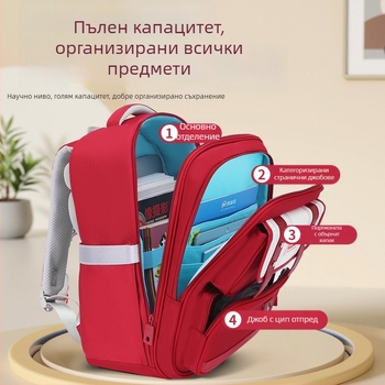 Раница от Oxford плат, европейско-американски ретро стил, унисекс, за 3–4 клас, за училищна употреба