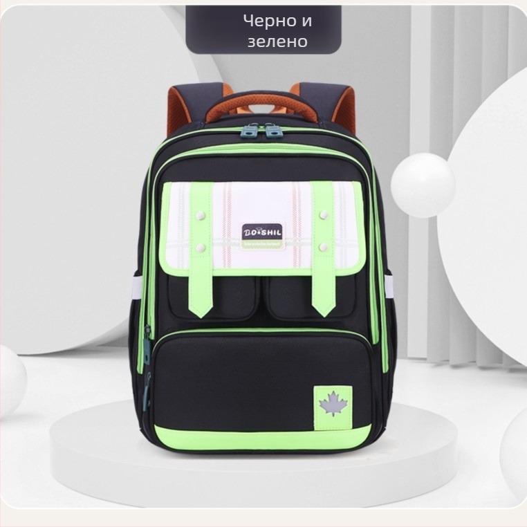 Раница от Oxford плат, европейско-американски ретро стил, унисекс, за 3–4 клас, за училищна употреба