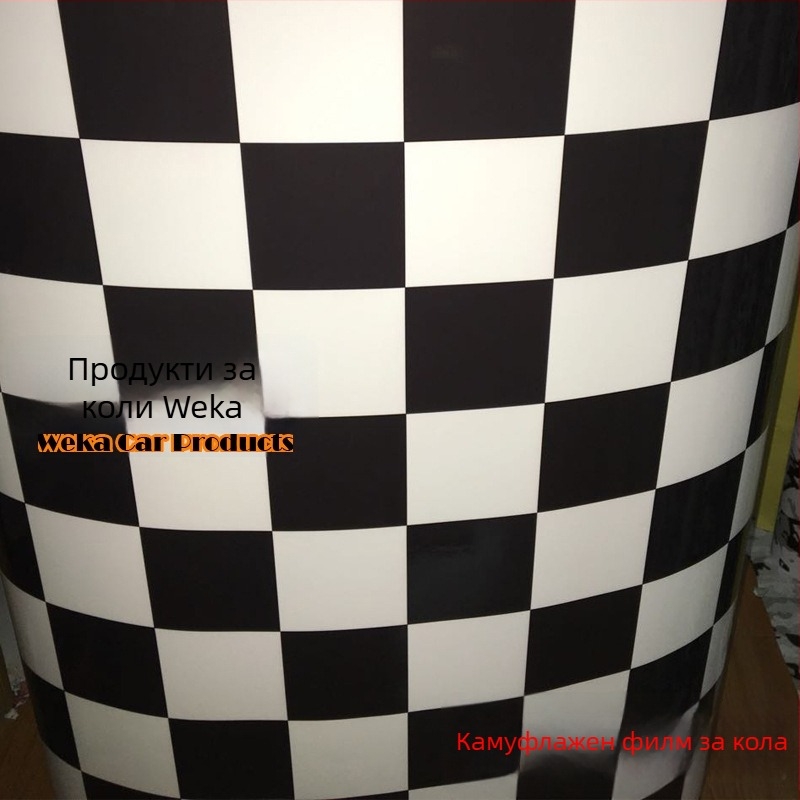 Автомобилен камуфлажен филм за обвивка с черно-бял зебра модел, монтаж чрез лепене, материал: Друг, тип: Друг