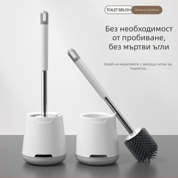 Комплект четка за тоалетна, дълга дръжка, пластмасова, Wanben, Zhejiang Yongkang (април 2020)
