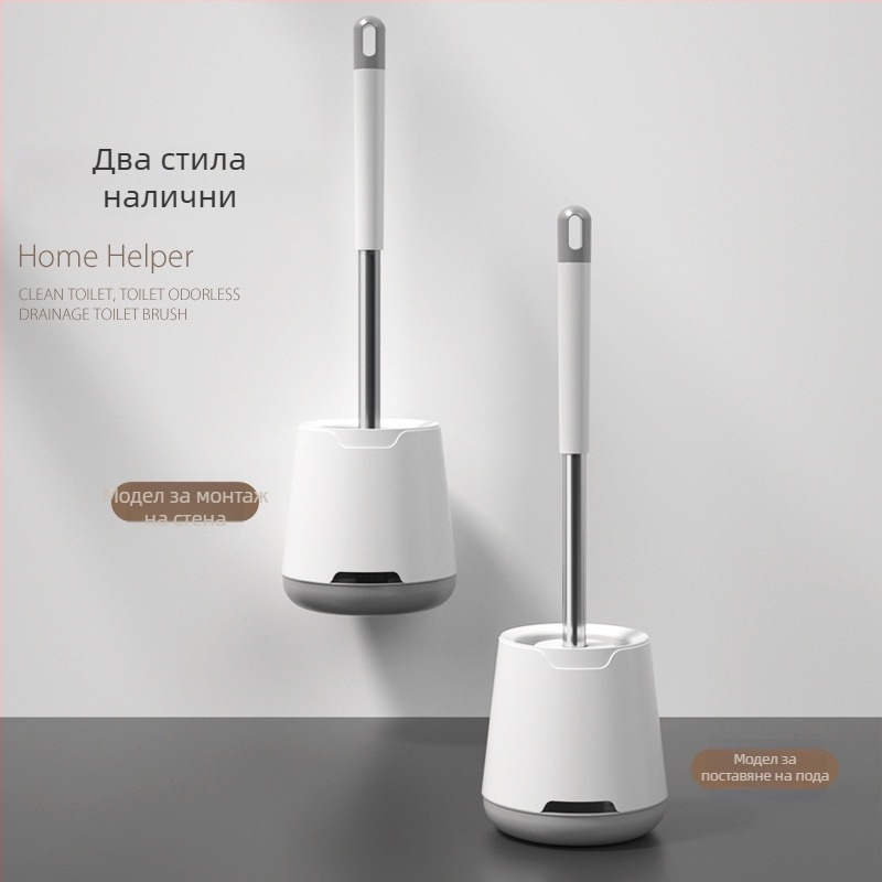 Комплект четка за тоалетна, дълга дръжка, пластмасова, Wanben, Zhejiang Yongkang (април 2020)