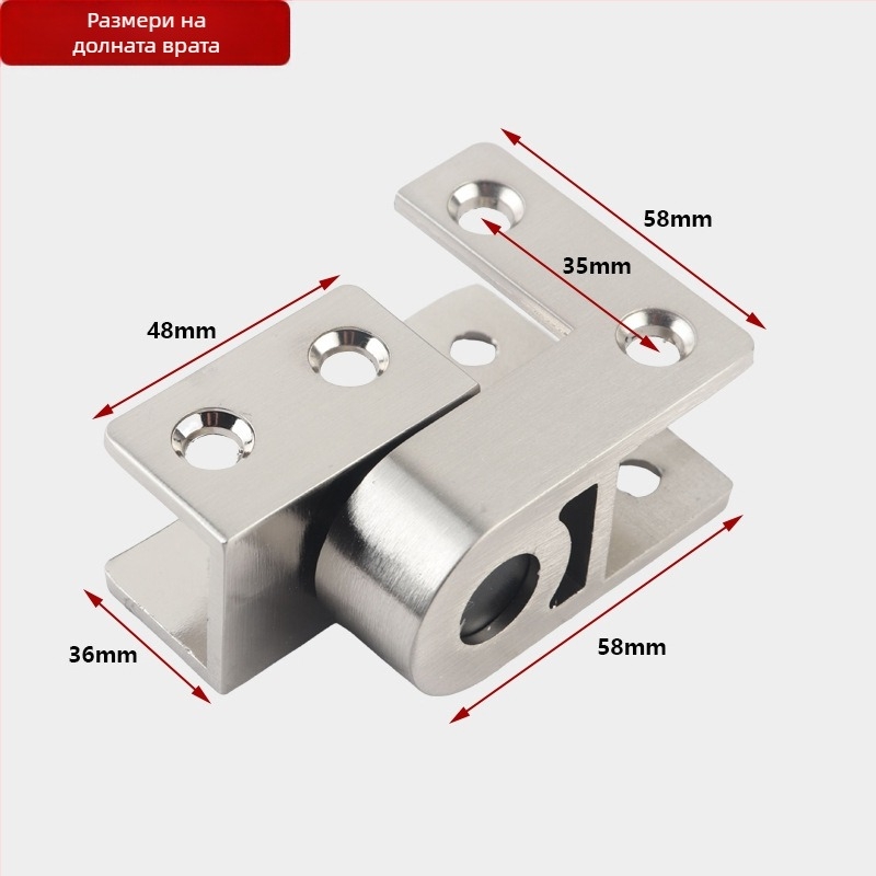 Шарнири за преграда на обществена тоалетна от алуминиева сплав, горен и долен, с матово покритие, повдигащи шарнири, марка Suoweigu