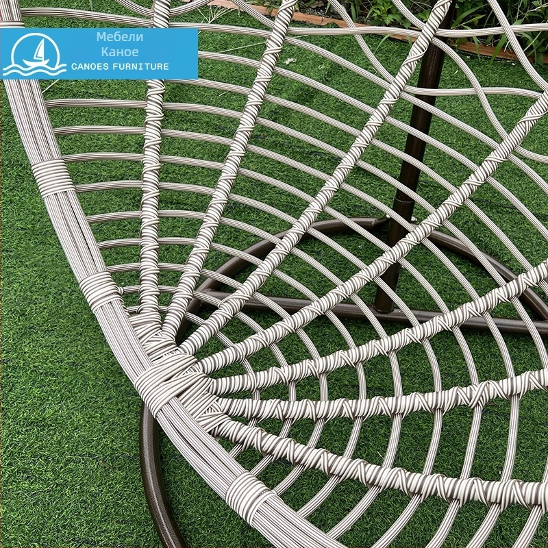 Висящ кошничен стол с подлакътници, метал, метална рамка, модерен минималистичен стил, модел 22-8-19-1