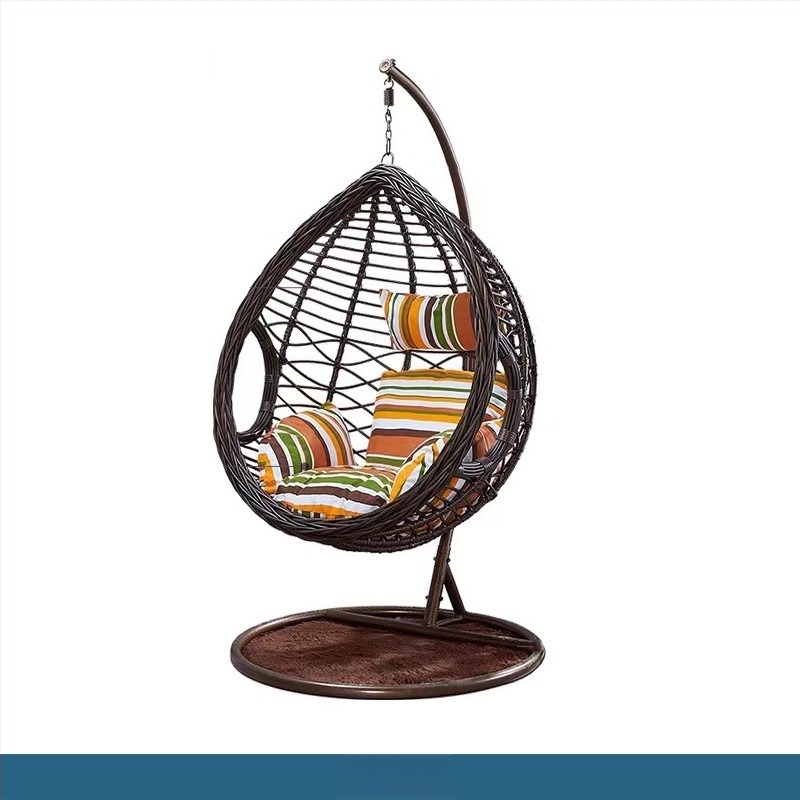 Висящ кошничен стол с подлакътници, метал, метална рамка, модерен минималистичен стил, модел 22-8-19-1