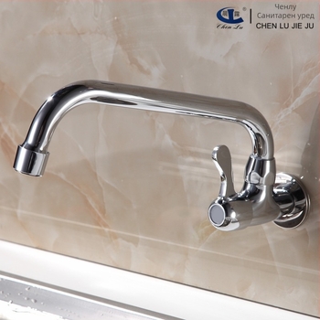 Кухненски смесител Morning Dew, хоризонтален вграждащ се във стената, мед, 6 MPa, 0-90°C