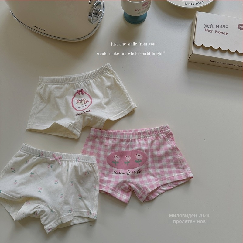 Детски три-частен комплект бельо, 95% памук, унисекс за деца 3–8 г (100–140 см), безопасност клас А, пролет 2024