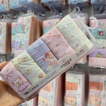 Детски антибактериални памучни боксерки за момичета, 100% памук, клас A, с принт, за деца над 8 години.