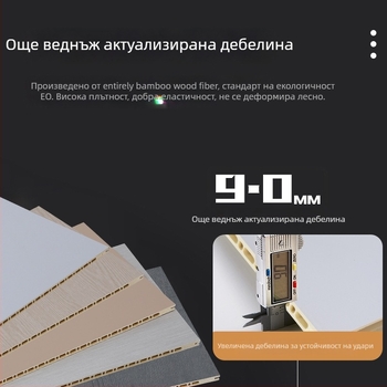 Стенно панел със Seamless Locking, PVC с добавен калций, силна шумоизолация, топлопроводност 0.23 W/mK, модел Seamless Locking Plate