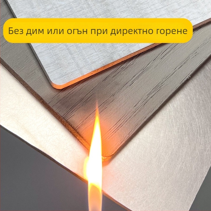 Панел за стена от бамбукови влакна и карбон-кристална плоча за интериорна декорация - плосък формат, звукоизолация 0.5, термична проводимост 0.1