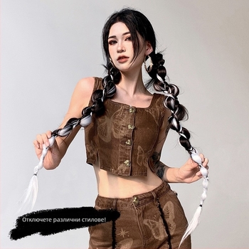 Опашкова перука с балонни плитки, тел с висока температура, домашна марка Kenny wig, модел General Purpose