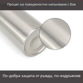 304 неръждаема стомана — бутилка-дозатор за сапун, дезинфекция, душ гел, лосион и шампоан; обработка с четка, ръчно натискане, модерен минималистичен дизайн