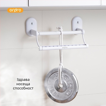 ABS държач за кухненска ролка хартия с вакуумно закрепване – модел C13004, модерен минималистичен стил, подходящ за рулонна хартия, многофункционален
