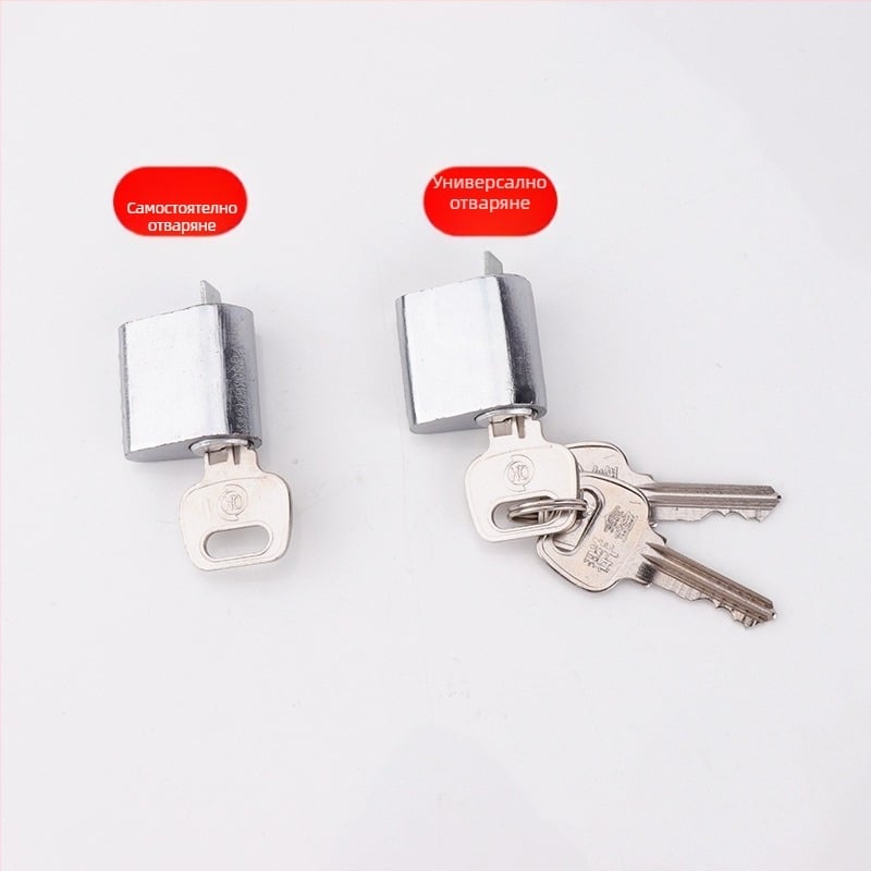 Цилиндър за заключване на пожарна врата, алуминиево-медно ядро, тегло 85 г