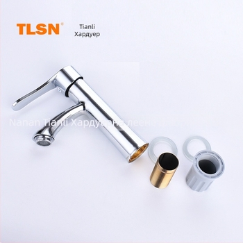 TLSN смесител за умивалник, цинкова сплав, керамичен клапан, 0–80°C, 0,8 MPa, модел 1035