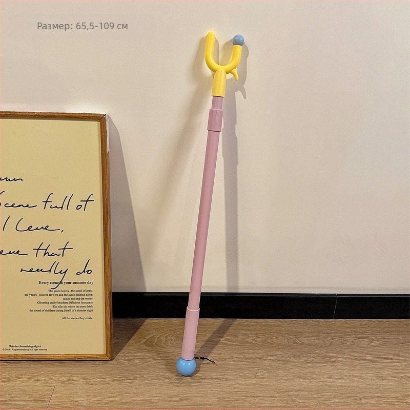 Прът за сушене на дрехи, метален, разтегателен, за балкон, Lemon book, модерен минимализъм