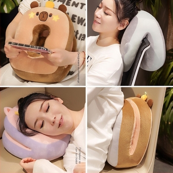 Jane Stack Nap Pillow за бюро — карикатурна възглавничка за странично спане, офисна почивка; PP cotton; клас C; без персонализация; единична опаковка налична