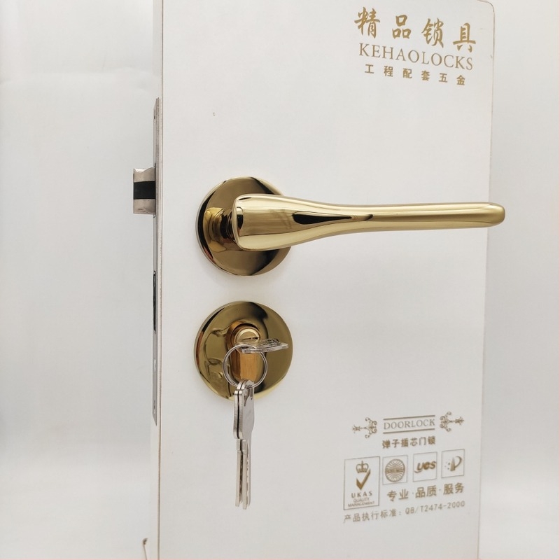 Брава за интериорни врати, алуминиева сплав, за дървени и спални врати, модерен минималистичен стил, тегло на панелната дръжка 350 g