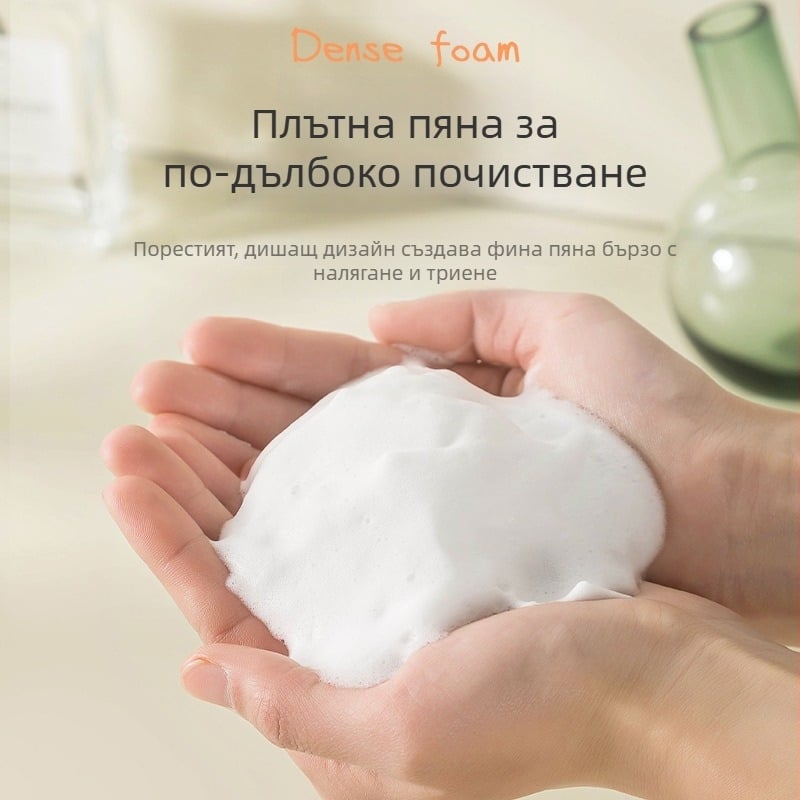 Преносима ръчна пеняща бутилка за почистване на лице — PP; 94 g; ръчно натискане; карикатурен стил; инжекционно формоване