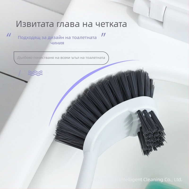 Тоалетна четка, дълга дръжка, стенен монтаж, пластмасова, 0,16 кг, 1 бр.