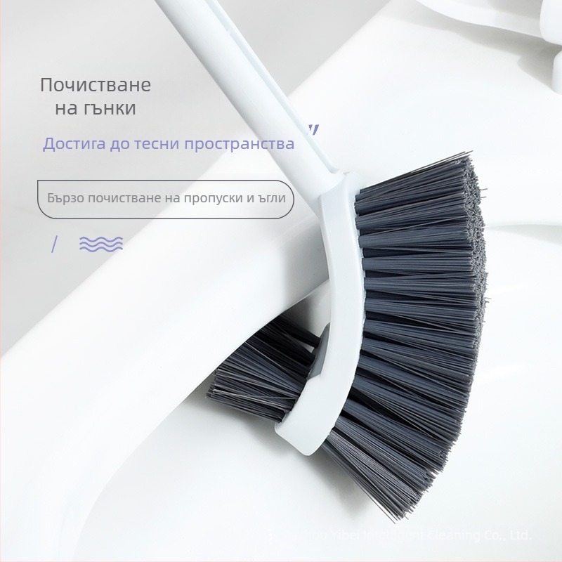 Тоалетна четка, дълга дръжка, стенен монтаж, пластмасова, 0,16 кг, 1 бр.