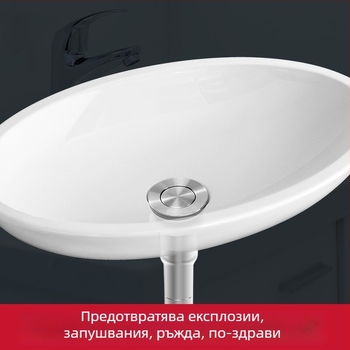 Lilong LL-15003 неръждаема стомана, едночастичен универсален дренаж с повдигащ се капак за керамичен умивалник – 304 материал, тегло 256, модерен минимализъм