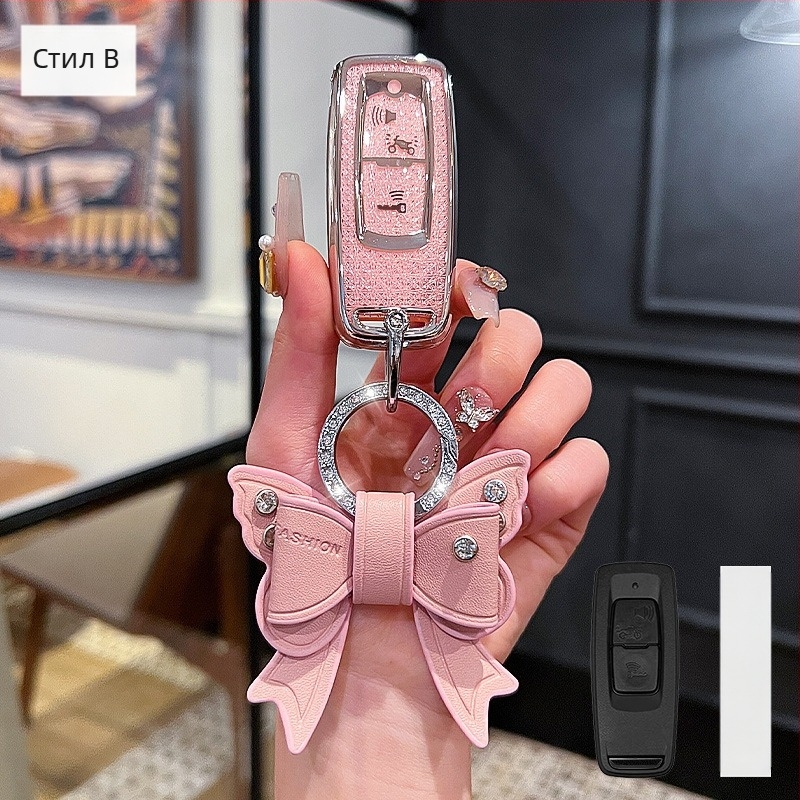 Мотоциклетен калъф за ключ TPU, стил Trend, съвместим NS125LA, PCX160, Haojue — Hui Huangda марка