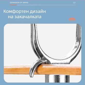 Телескопична пръчка за сушене на дрехи за общежитие и балкон, ПП + алуминиева сплав, 2025 г. пускане, без марка
