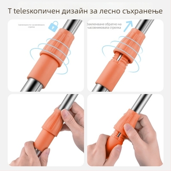 Телескопична пръчка за сушене на дрехи за общежитие и балкон, ПП + алуминиева сплав, 2025 г. пускане, без марка