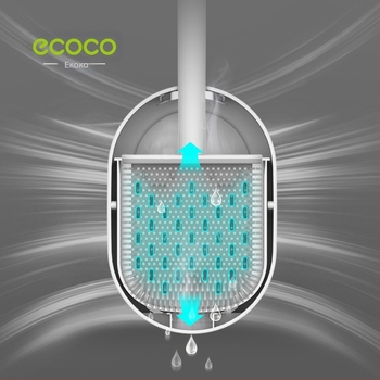 Четка за тоалетна, стенна, без мъртва зона, пластмасова, 250 g, марка Ecoco/Yicoco