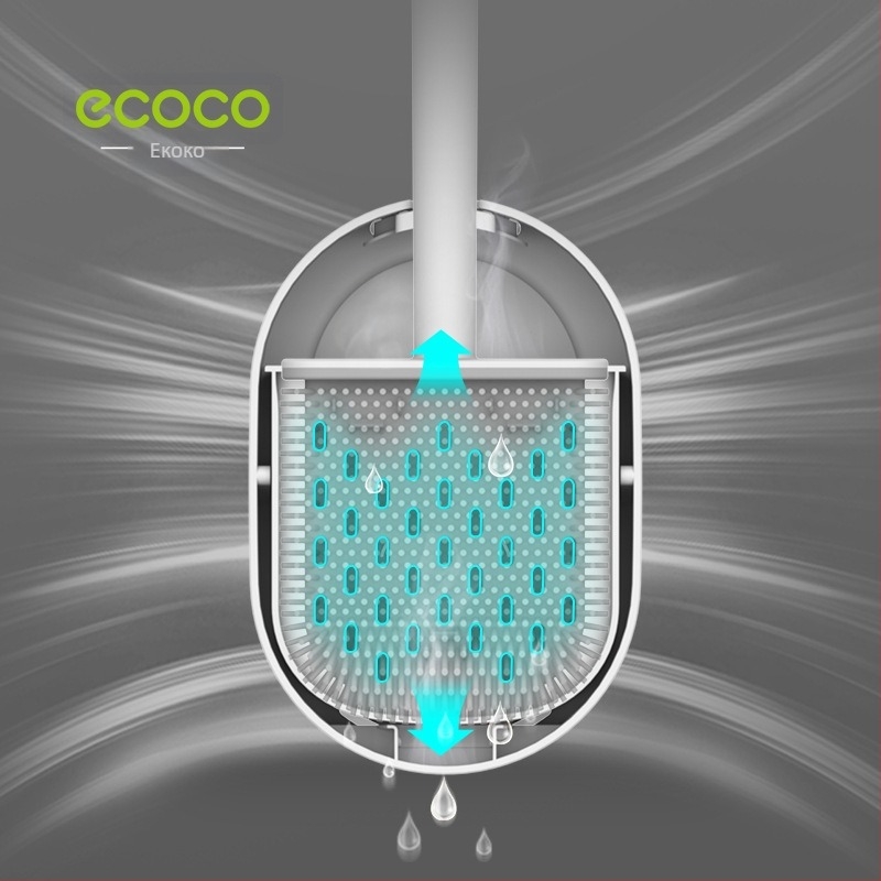 Четка за тоалетна, стенна, без мъртва зона, пластмасова, 250 g, марка Ecoco/Yicoco