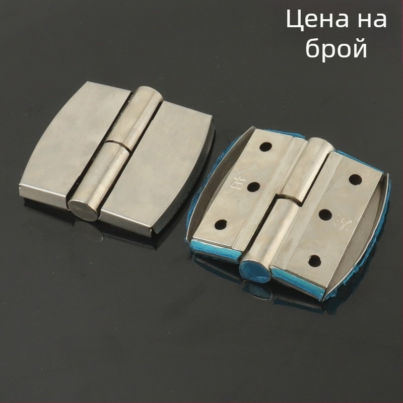 Хардуер за панти на преграда за обществена тоалетна от неръждаема стомана — матова повърхност, автоматично затваряне и разглобяема повдигаща панта — Soweigu