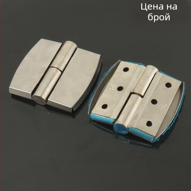 Хардуер за панти на преграда за обществена тоалетна от неръждаема стомана — матова повърхност, автоматично затваряне и разглобяема повдигаща панта — Soweigu