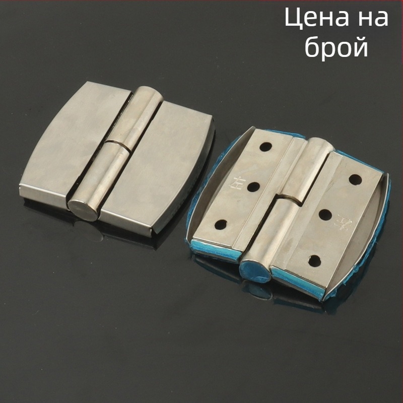 Хардуер за панти на преграда за обществена тоалетна от неръждаема стомана — матова повърхност, автоматично затваряне и разглобяема повдигаща панта — Soweigu