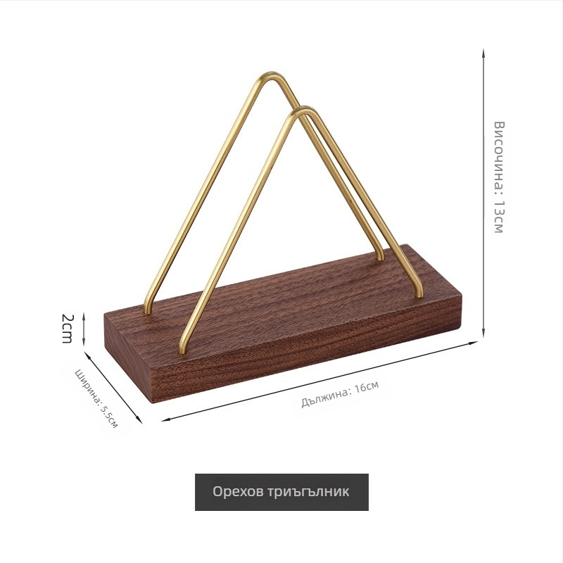Дървен вертикален държач за салфетки, квадратен дизайн, електроплатирана повърхност, модерен стил минимализма, възможност за лицензиран частен етикет