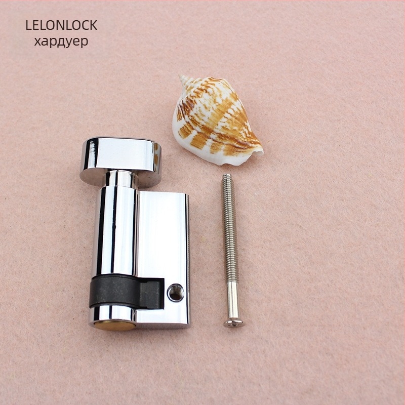 Цилиндър за заключване, меден; крушевидна форма; модел RCR-08; повърхност: пясъчен никел и светъл хром; функция: завъртане