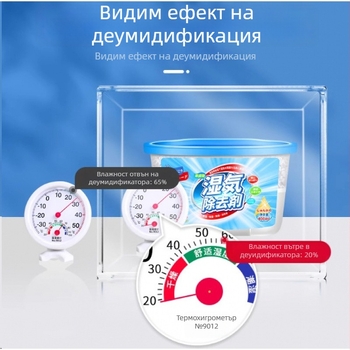 Домашен влагоуловител и абсорбент за вътрешна употреба — кутия за абсорбиране на влага и пакет абсорбент за гардероби и общежития