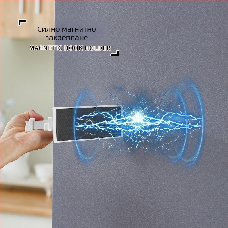 Oyite: Овален държач за кухненска хартия с магнитна лента, без пробиване, неръждаема стомана, матова повърхност, японски стил, за хладилник