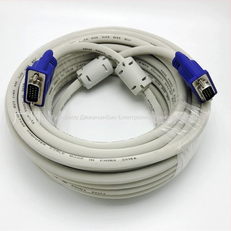 VGA кабел V34 модел, VGA интерфейс, медно-обкована стомана, за персонален компютър