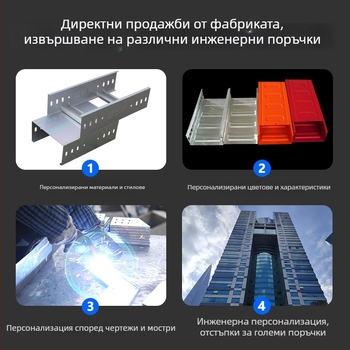 Feirui стъклопластов стъпаловиден кабелен лоток за външна употреба, огнеустойчив и устойчив на корозия, CE сертификат, с възможност за персонализация, за пренос и разпределение на електроенергия