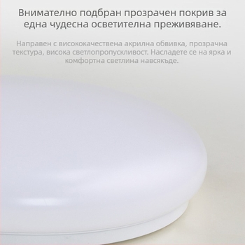 Потолъчна лампа, кръгла LED лампа за коридори и бани, модерен минималистичен дизайн, 220V, обхват 5–10 м²