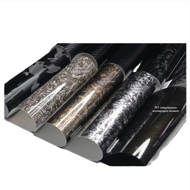 Фолио за промяна на външния вид на автомобил - матова карбонова текстура, самозалепващо за покрив, огледало за обратно виждане и корпус • Материал: Друг • Шарка: Виж детайли • Монтаж: Залепване • Тип: Друг