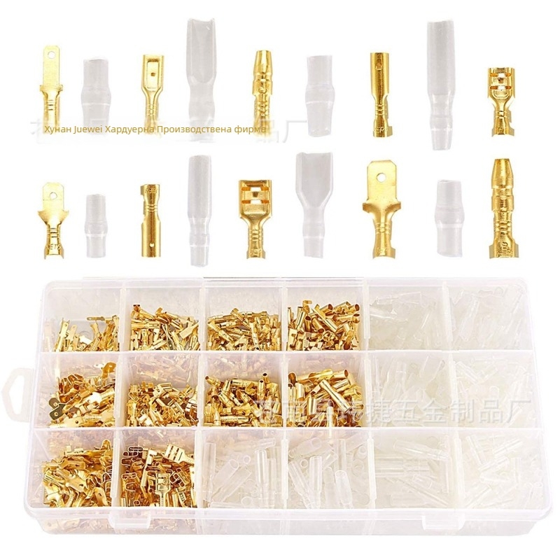 Weijie 1-полюсен набор за кабелни терминали за автомобилна електроника, 450 бр.