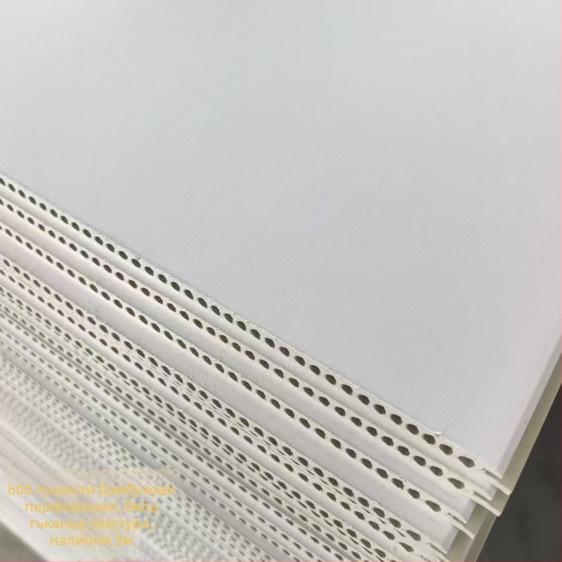 Интегриран панел за стени и тавани от бамбукови влакна - безшевен, модерен стил; Материал: бамбукови влакна; Шумоизолация: средна; Топлопроводност: средна