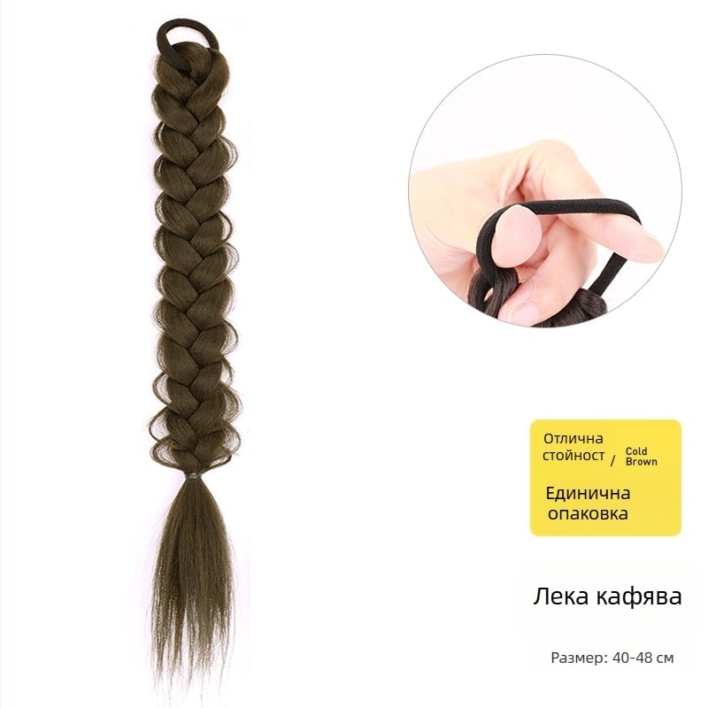 Перука с конска опашка, от високотемпературна тел, марка Kenny Wig, подходяща за дами, не подлежи на боядисване с горещи багрила