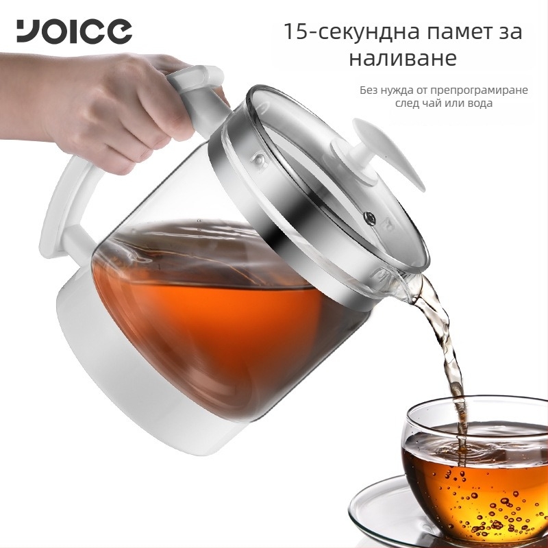 Здравословна кана за отвара, стъклен корпус, модел Y-YSH3, капацитет под 2 л, 800 W