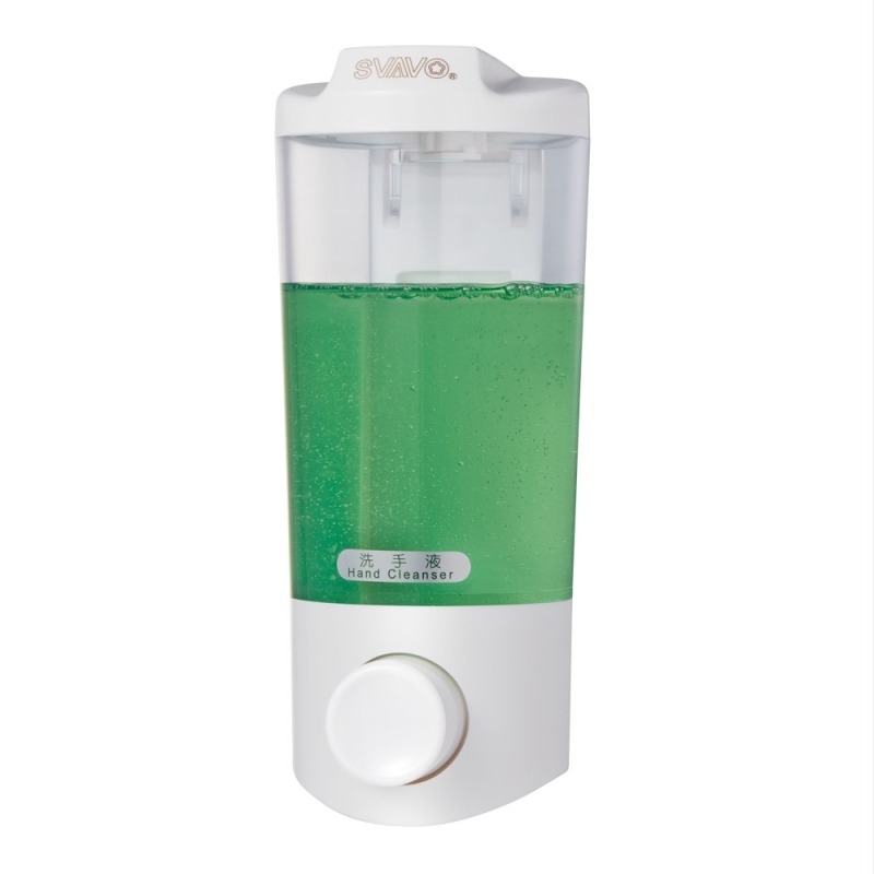 Стенно монтиран дозатор за сапун – ABS, ръчно натискане, без пробиване, марка Svavo/Ruwo