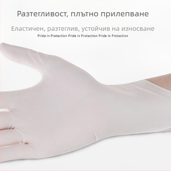 Еднократни нитрилни кухненски ръкавици - удебелени, маслоустойчиви, водоустойчиви, устойчиви на киселини и основи.