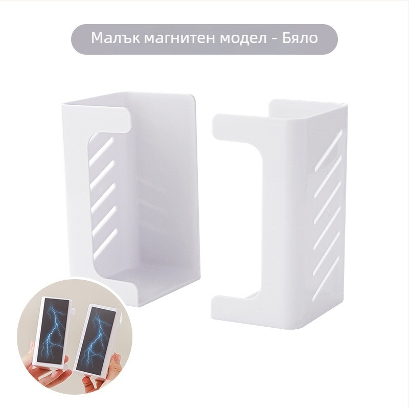 Магнитна кутия за салфетки за кухня и хладилник; сменяеми салфетки, държач за мокри кърпички; пластмаса, водоустойчива, без пробиване